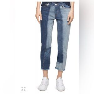 Zadig & Voltaire Blue Patchwork Ankle Jeans